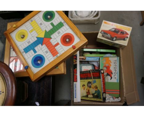 Large box of mixed vintage Games and Toys