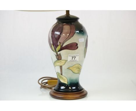 Large Moorcroft Lamp with floral design