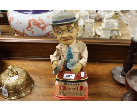 Vintage "Charley Weaver Bartender" battery operated toy