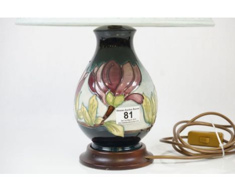 Moorcroft ceramic lamp with a Floral design