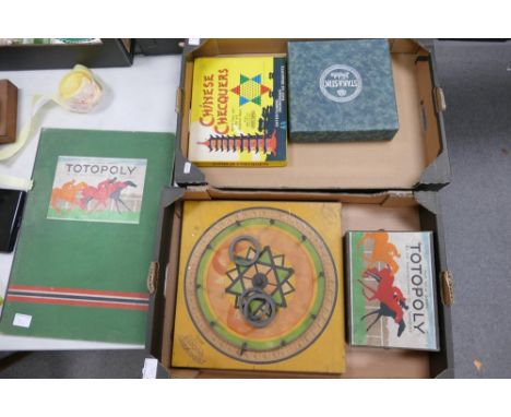 A collection of vintage games to include to include Totopoly, Judgement Quoits, Stik Stak &amp; Chinese Chequers(3) 