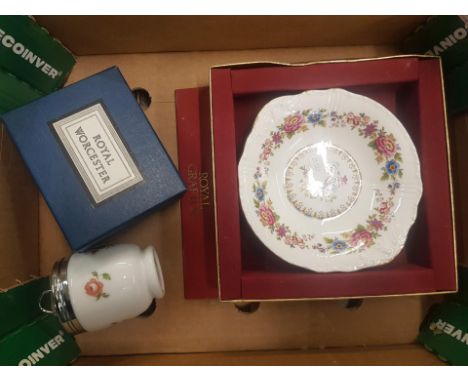 A mixed collection of items to include Boxed Royal Worcester Egg Coddlers &amp; Boxed Royal Grafton dish