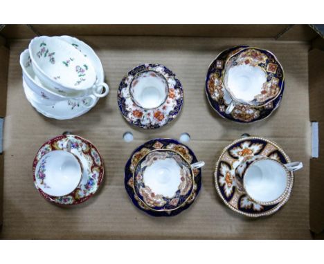 A Collection of Seven Teacups and Saucers to include examples by Royal Albert, Royal Standard and three unmarked Victorian ex