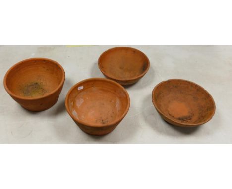 Five Vintage Terracotta Pigeon Nest Bowls(5) 