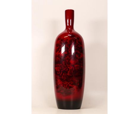 Royal Doulton Flambe 1617 Woodcut Vase, height 35cm 