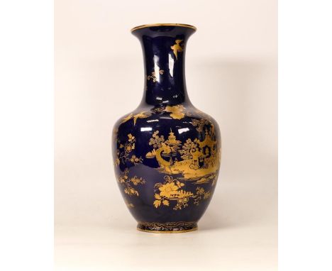 Large Cauldon Ware Vase decorated in the Japan Style, height 29cm 