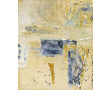 Carole MCDOWALL (1944) Madron Oil on canvas, signed and titled verso, 166cm x 140cm.
 
Carole McDowall studied printmaking an