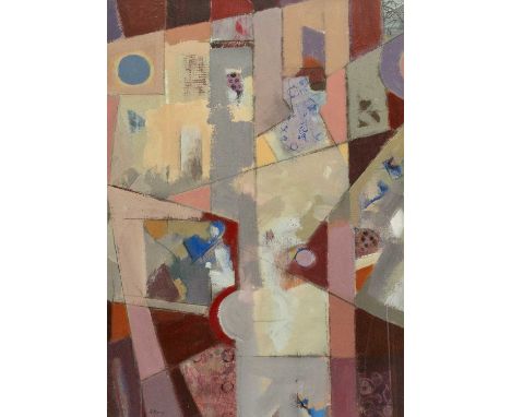 Ray BARRY (1931-2022) Shard II Acrylic on canvas board, signed, titled to artist's label verso, 66cm x 47cm, 87.5cm x 67.5cm 