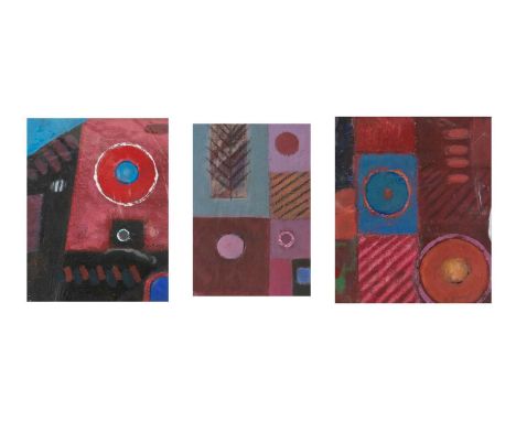 Ray BARRY (1931-2022) Three Original Works Each signed, titled to artist's label, 21cm x 16.5cm, 21cm x 18cm and 13.5cm x 20c