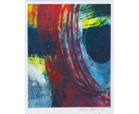 Ray BARRY (1931-2022) Eye Of The Storm Acrylic on card, signed to marhin, titled to artist's label verso, 16.5m x 13cm, 38cm 