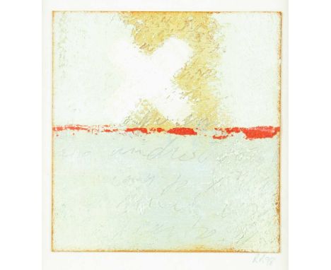 Roy RAY (1936 -2021) Untitled Mixed media on card, signed with initials and dated '98, 10cm x 9cm, 19.4cm x 14.5cm framed.