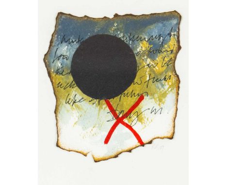 Roy RAY (1936 -2021) Untitled Mixed media on card, signed with initials and dated '07, 11cm x 10cm, 23.5cm x 21cm framed.