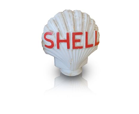 WHITE SHELL PETROL PUMP LIGHT SIGN 