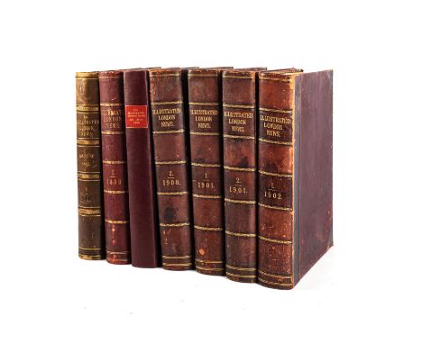 Various Authors THE ILLUSTRATED LONDON NEWS (7 VOLS: 1881 VOL. 1, 1899 VOL. 2, 1900 VOLS. 1 &amp; 2, 1901, VOLS. 1 &amp; 2, 1