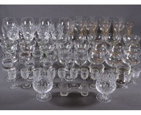 VARIOUS DRINKING GLASSWARE, two boxes to include Cognac marked examples