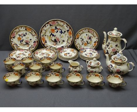 MASONS MANDALAY TEAWARE to include teapot, coffee pot, milk, jug, sugar basin, tea plates and cups and saucers (approximately