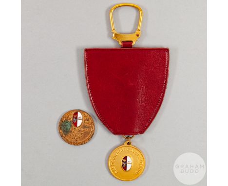 Two medals from the Ottorino Barassi Collection relating to AC Torino, both in gilt-metal & enamel, the first inscribed with 