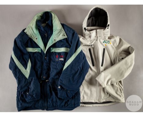 Two Olympic Games Official issue coats from Albertville in 1992 and Australia in 2014, the Albertville Winter Olympics exampl