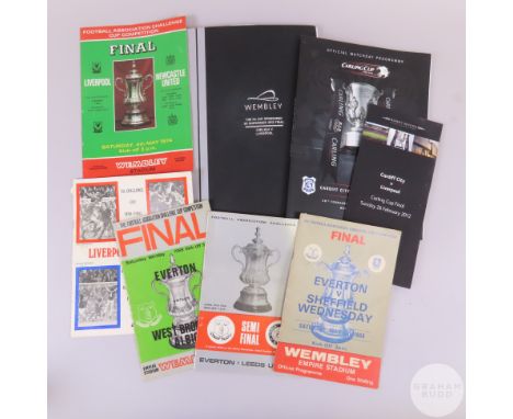 Collection of match programmes and ticket stubs, including F.A. Cup final 2012 Chelsea v Liverpool - two hard-backed limited 