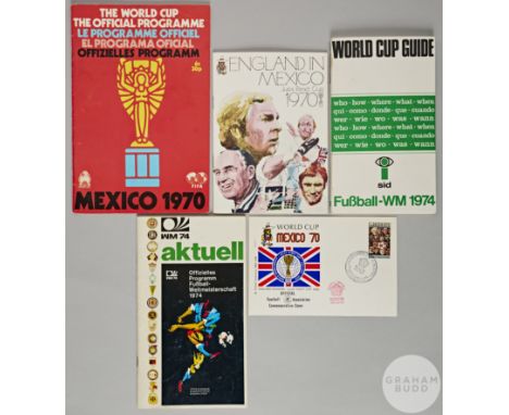 1970 World Cup tournament&nbsp;programme, England 1970 itinerary official FA Itinerary presented to the England Players and O