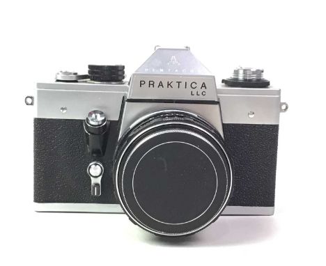 GROUP OF CAMERAS, AND PHOTOGRAPHY ACCESSORIES including a Pentagon Praktica LLC, an Epsilon camera and other cameras, along w