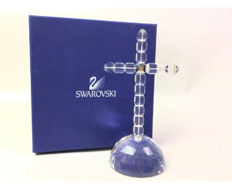 SWAROVSKI CRYSTAL 'CROSS OF LIGHT' FIGURE, in original box