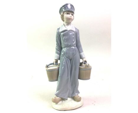 COLLECTION OF LLADRO AND NAO FIGURES, four in totalthe largest 28cm highQty: 4