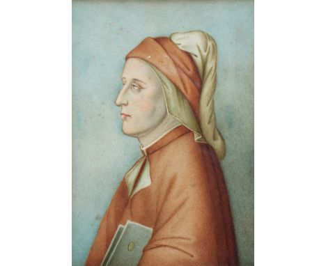 In the style of Giotto di Bondone
Head & Shoulders portrait of a gentleman
Watercolour
15 x 11cm