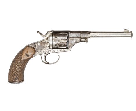 A German officer’s 6 shot 10.6mm CF M/79 SA ordnance revolver, 13” overall, round barrel 7” with muzzle ring and octagonal br