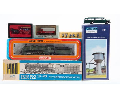 A small quantity of HO/HOe continental railway. Including; A Jouef Egger-Bahn narrow gauge passenger train pack comprising 0-