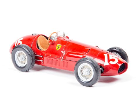 A Motor Box by EXOTO (Germany) 1:18 Ferrari 500 F2. An example in maroon, RN15, a fully detailed model with detailed cockpit,