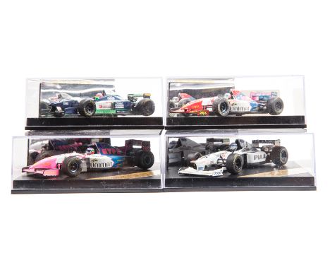 20 Onyx 1:43 F1 etc racing cars. 2x Ferrari 412T2 – G. Berger and J. Alesi. 2x Tyrrell Ford – J. Verstappen and M. Salo. 2x T