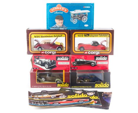 A quantity of various makes by Corgi, Solido, Brumm, etc. Including; 3x Corgi Classics; 1910 Renault and 2x 1915 Model T Ford