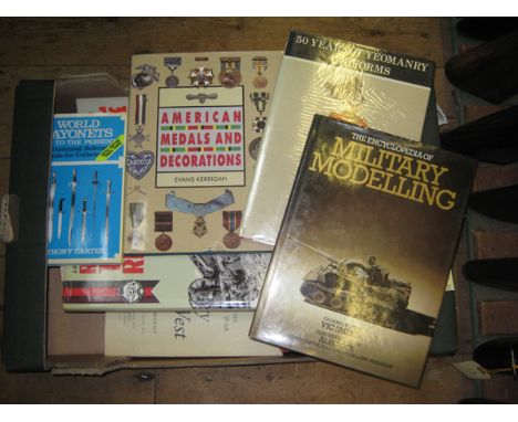 7 various paper back books relating to WWII German uniforms and insignia; 5 other books relating to WWII German operations; 5