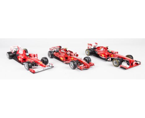 5 1:18 Hotwheels Ferrari F1 racing cars. F2007 RN6 K. Raikkonen In promotional metallic red Marlboro & Shell sponsored livery