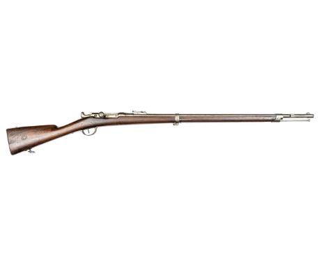 A French 11mm Mle 1866 Chassepot needle fire military rifle,  51½” overall, barrel 32½”, the breech dated “1868”, numbered H7