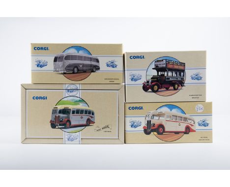 15 Corgi Classics etc. 2x 2/3 vehicle sets – Corgi We’re on the Move – Bedford pantechnicon and OB coach, plus a Weetabix set