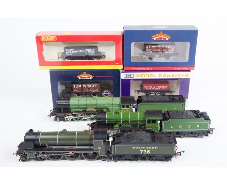 A quantity of OO railway. By Hornby, GMR, Bachmann, Lima, Mainline etc. 6 locomotives – 3x tender locomotives - an LNER 4-4-0