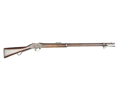 A .577/450” Martini Henry Mark IV rifle,  49½”, barrel 33¼”, the breech having ordnance proofs and Enfield inspectors marks, 