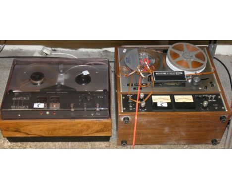 A Teac A-4010 GSL reel to reel tape recorder and a Beocord 1500 reel to reel tape recorder (2) 
