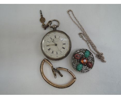 A Victorian silver key wound English Lever Chronograph pocket watch, no: 49457 having Roman numeral dial and 25 second interv