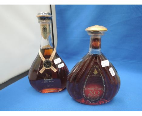 Two bottles of Cognac, Hine XO Cognac and Courvoisier XO Imperial Cognac