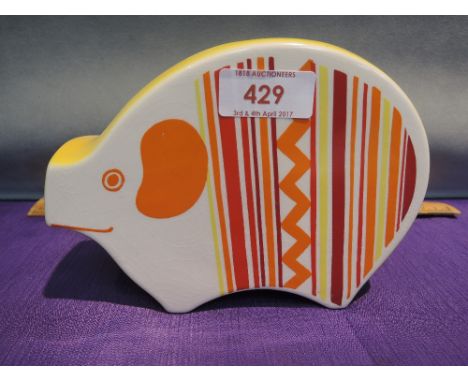A 1970's design Carltonware money bank modelled as stylised pig
