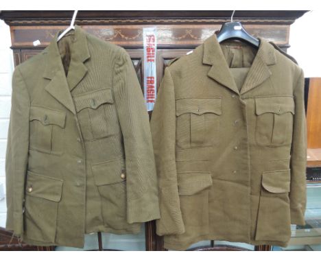 Two World War I Royal Army Ordnance Corps uniforms, missing buttons