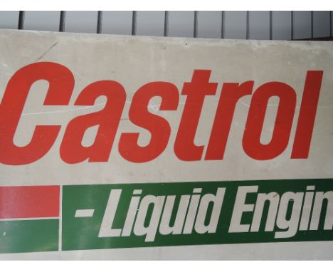 A vintage enamel advertising sign for Castrol GTX