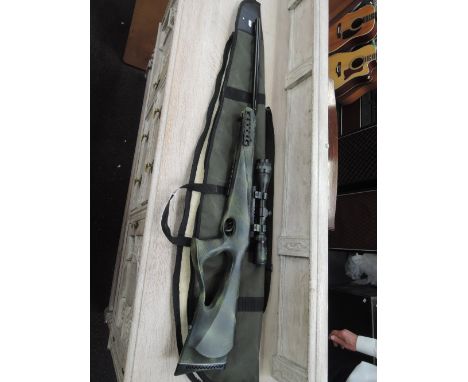 A .22 Benjamin Trail NP air rifle, model BT6M22SNP with carrying bag, in very good condition