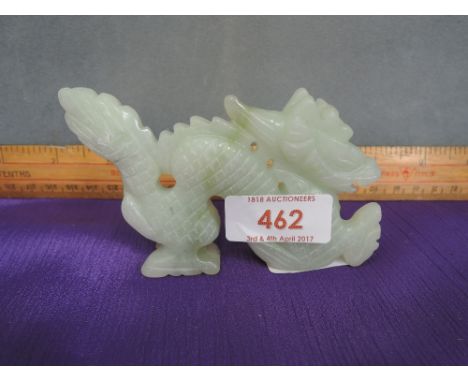 A jade figure modelled as Oriental dragon