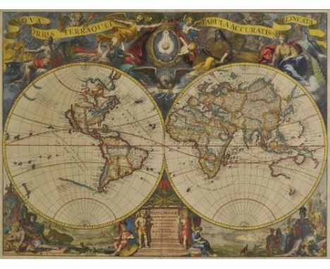 *World. Van der Aa (Pieter), Nova orbis Terraquei tabula accuratissimi delineata, published Leiden, circa. 1710,  engraved ma