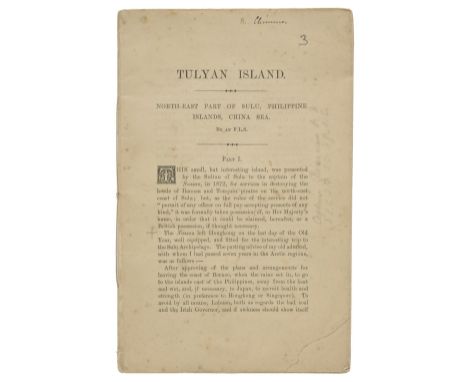 Chimmo (William). A group of 7 travel offprints and extracts by Chimmo, circa 1880s,  some occasional browning, spotting and 