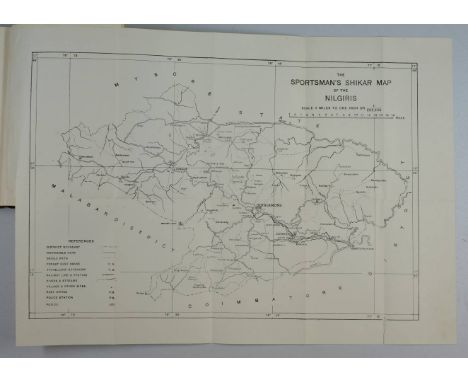 [Shehan, John V.]. Guide to Shikar on the Nilgiris by 'Big Bore', new edition with a map, Madras, Spck Depot, Vepery, 1924,  